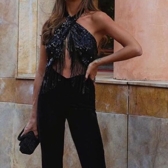 Champagne party top - Picture 3 of 4